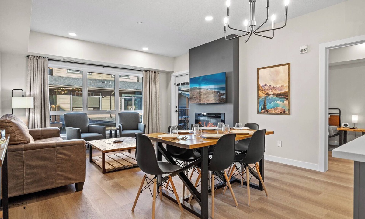 Copperstone Resort Condo | Cozy 2 bedroom condo heated outdoor pool, hot tub, near Banff and pet friendly