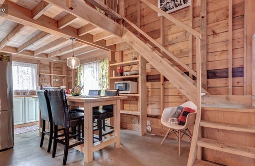Val David Cabin | Le St-Moritz : Cute & Cozy cottage in Village Suisse Resort, heart of Val-David