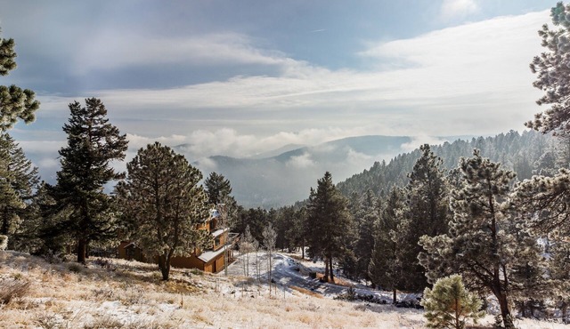 NEW! Evergreen Mountain Basecamp- home with hot tub on 10 private acres! in Evergreen