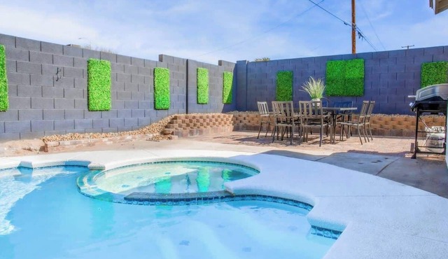 Pool, Spa, and Arcade at 4BR Elegant Vegas Home in Henderson