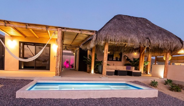 Private Villa Heated Pool Ocean Views Wal to Beach in El Pescadero