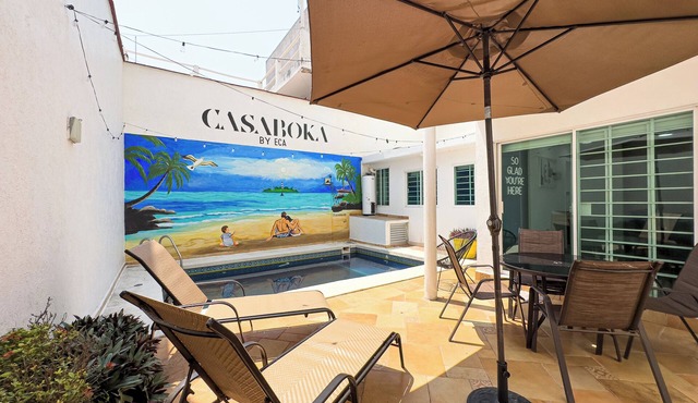 Spacious 5-bedroom house with AC, WiFi near to the beach in Boca del Río