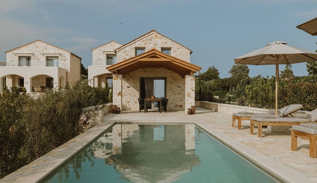 Superior Attic Villa with private pool | Nama Seaside Villas in Preveza