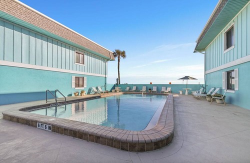 Flagler Beach Villa | Oceanfront 2-bedroom villa, pet friendly w/heated pool, Flagler Beach, Florida.