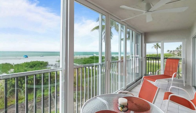 Gulf Front, First Living Level, Two Bedroom Condo - Sanibel Surfside 112 in Sanibel