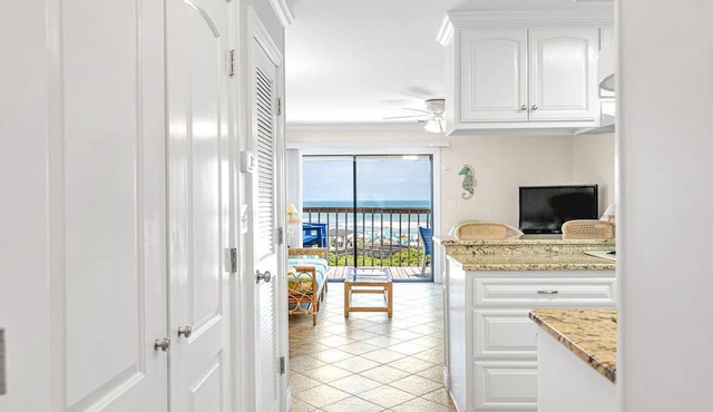 Oceanfront ~ 1 bd/1 ba ~ Top Floor ~ Elevator ~ 1302 Queens Court ~ "SweetWater" in Emerald Isle