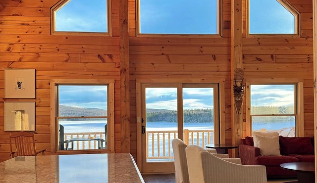 First Lake Lodge! Trails, Fishing, Boating & Unforgettable 1st Conn Lake Views in Pittsburg